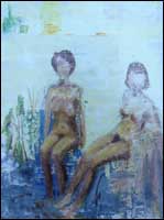 Two Nudes (Pastel)